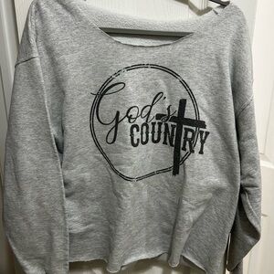 Cut Oversized Crewneck